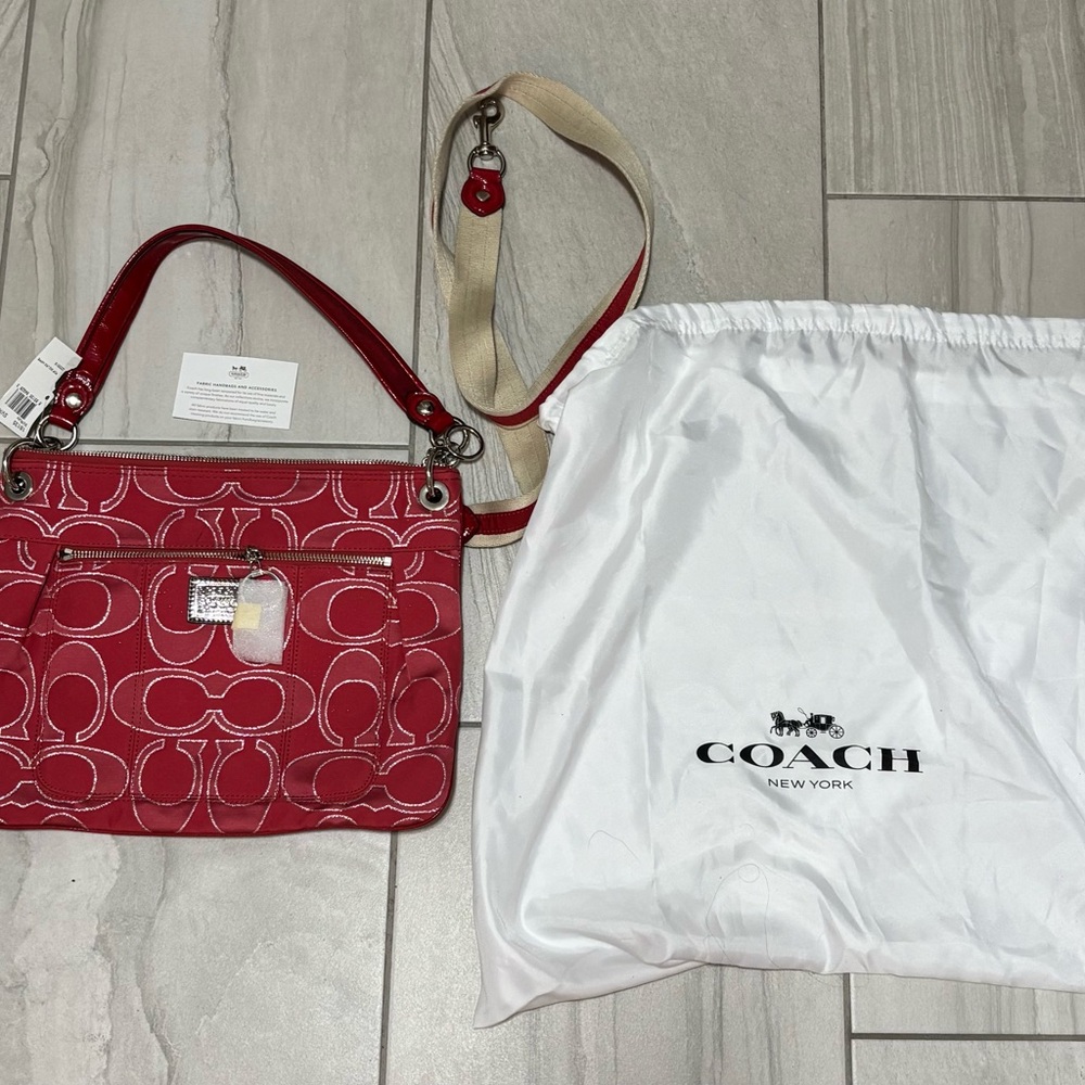 NWT authentic Coach Red Women's Bag